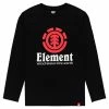 Element VERTICAL T Shirt à Manches Longues Black Enfant