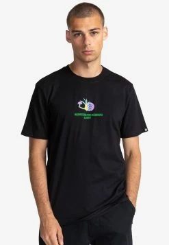 Element SPORES MANCHES COURTES T Shirt Imprimé Flint Black Homme