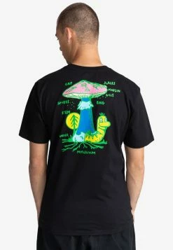 Element SPORES MANCHES COURTES T Shirt Imprimé Flint Black Homme -Element Soldes c54c7ca60af546e487a7e1cb7411406e