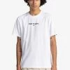 Element Homme CARE MANCHES COURTES T Shirt Imprimé Optic White