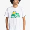Element Homme MANCHES COURTES T Shirt Imprimé Optic White