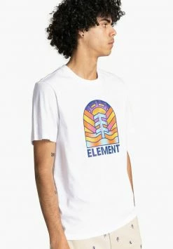Element ADONIS CSSNELP T Shirt Imprimé Optic White Homme -Element Soldes d8ec498d40a34ac684cdc9a4b744618f