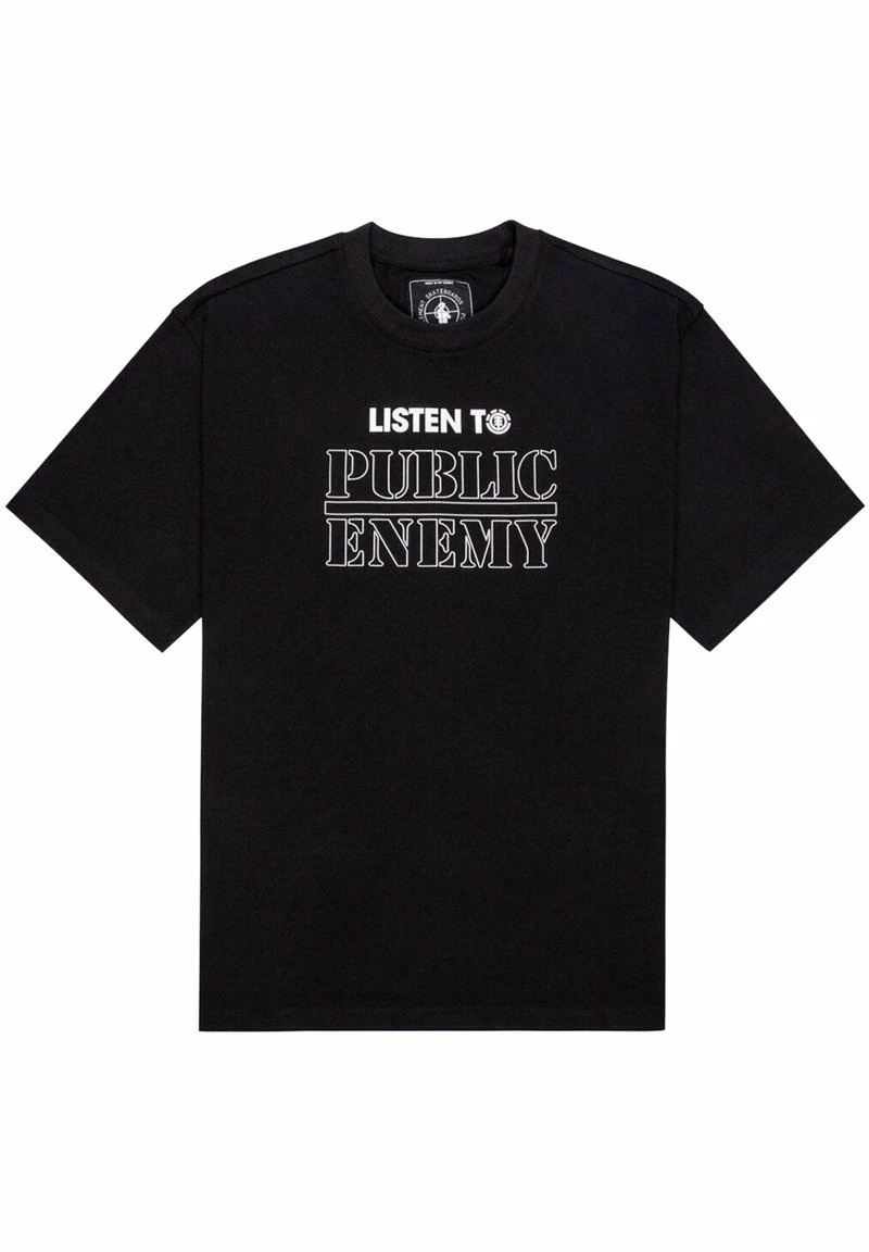 Element T Shirt Imprimé Flint Black Unisex 4 Element T Shirt Imprimé Flint Black Unisex – Image 4