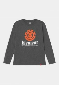 Element Enfant VERTICAL YOUTH T Shirt à Manches Longues Charcoal Heather