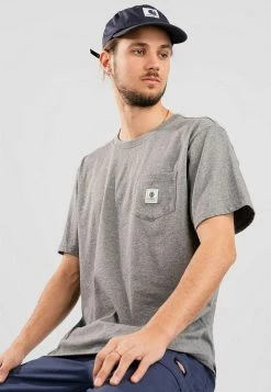 Element Homme T Shirt Basique Grey Heather
