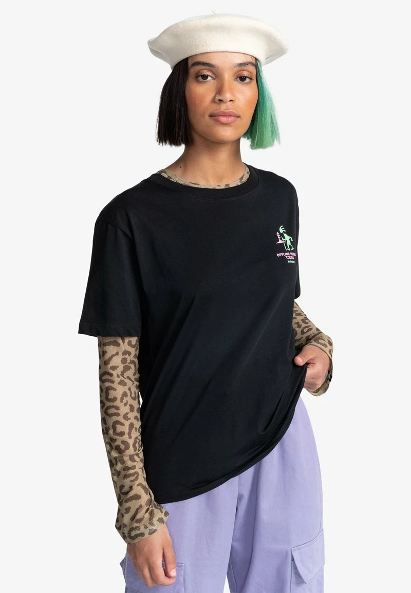 Element Femme MANCHES COURTES T Shirt Imprimé Flint Black 1 Element Femme MANCHES COURTES T Shirt Imprimé Flint Black