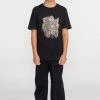 Element Manches Courtes T Shirt Imprimé Flint Black Enfant