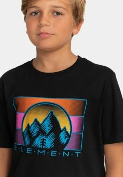 Element PALAZZO T Shirt Imprimé Flint Black Enfant -Element Soldes f7f09039bd5b4f8e98978d747747e6ed
