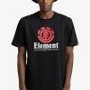 Element Homme VERTICAL T Shirt Imprimé Flint Black