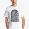 Element MANCHES COURTES HOMME T Shirt Imprimé Optic White