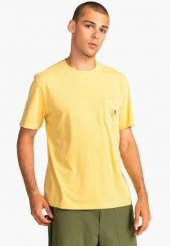 Element T Shirt Basique Cream Gold Homme -Element Soldes fa25a393a2e649fca70fc08feba214f6