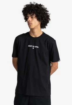 Element Homme CARE MANCHES COURTES T Shirt Imprimé Flint Black