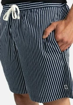 Element Homme VALLEY DAILY Short Indigo Stripe -Element Soldes fb6c88c239704b37bb4cb1707331838e