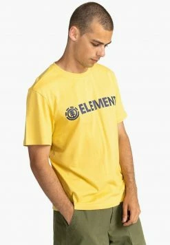 Element BLAZIN T Shirt Imprimé Cream Gold Homme -Element Soldes fb72de822b7548c88ad053bc6dec4a1f