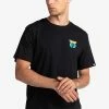 Element Homme BAZAN T Shirt Imprimé Flint Black
