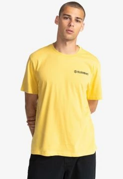 Element Homme BLAZIN CHEST T Shirt Imprimé Cream Gold
